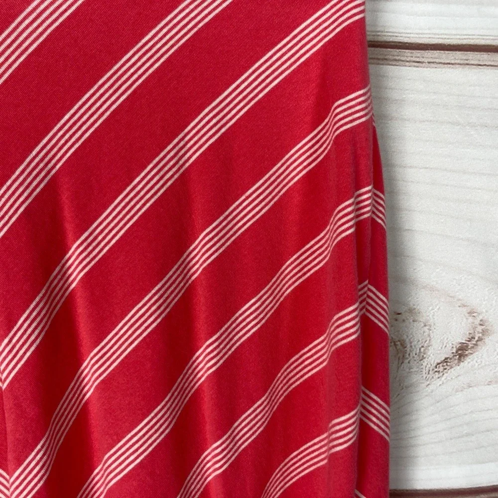 Sonoma Skirt Womens Small Jersey Knit Maxi Pull On Chevron Print‎ Pink Long
